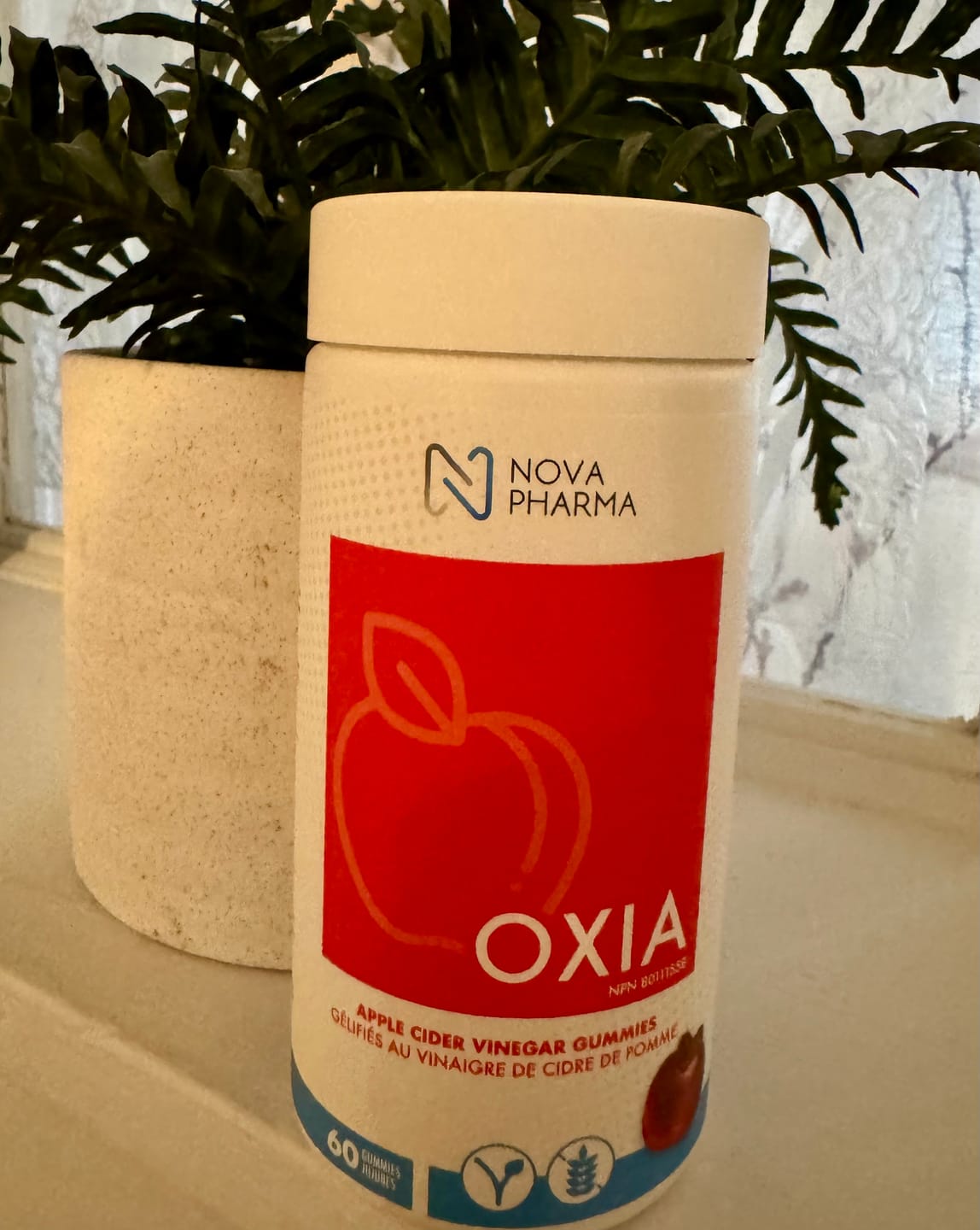 Customer photo review of Nova Pharma - Oxia, Jujubes au Vinaigre de Cidre de Pomme - 60 Gummies