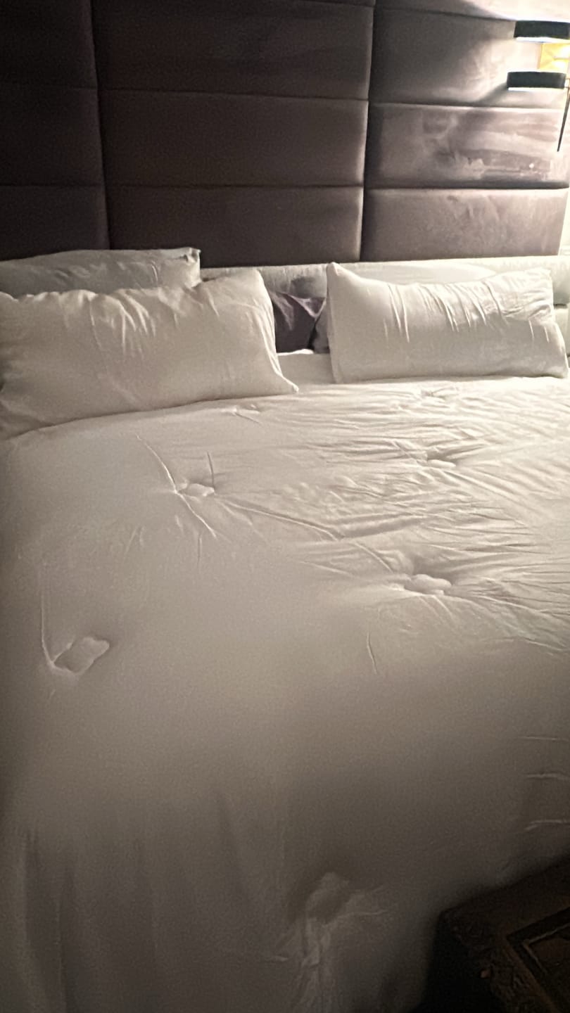 Customer photo review of The FLORÉ Over Sized Summer Cooling Comforter Set