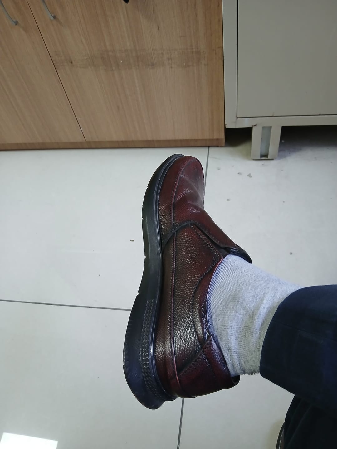 Customer photo review of Bacca Bucci Leather Office Slip-ons Formal Shoes | UK- 06 to 14