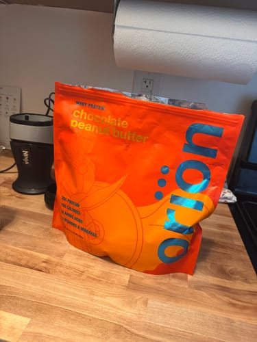 Customer photo review of Chocolate Peanut Butter Whey Protein