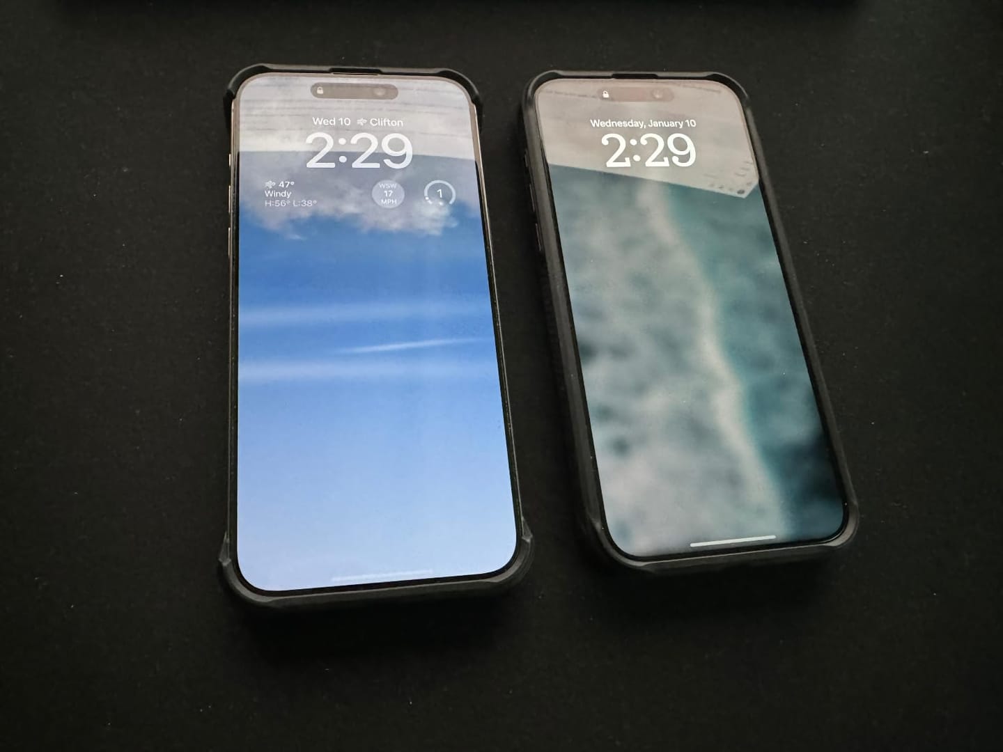 Customer photo review of iPhone 16 Series Premium Screen Protector