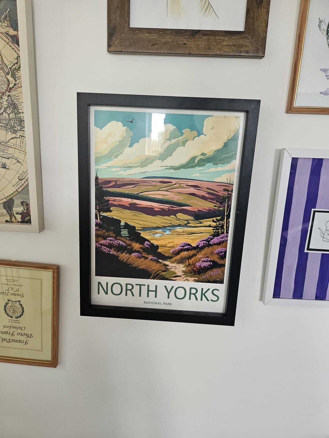 Customer photo review of North York Moors Travel Print Wall Art North York Moors Wall Hanging Home Decor National Park Gift North York Moors Lovers Wall Art Print