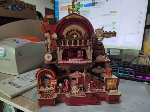 Customer photo review of Dessert Time Workshop Mechanical Rotating 3D Wooden Puzzle