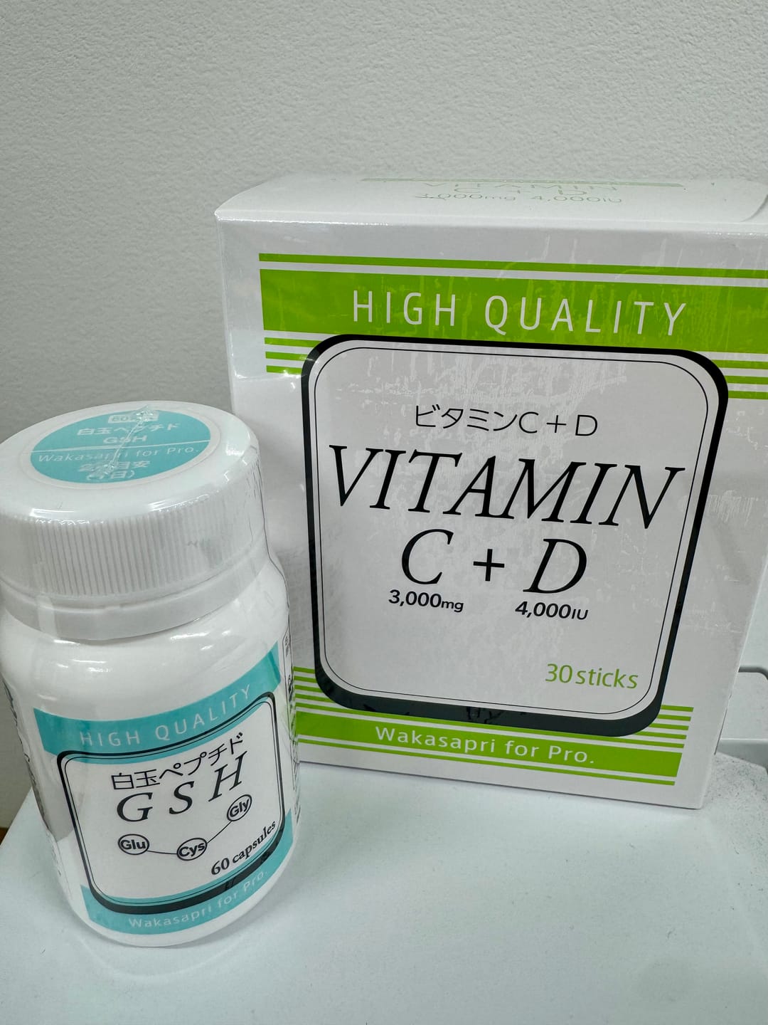 Customer photo review of ワカサプリ 白玉ペプチド（GSH）- Wakasapri for Pro.