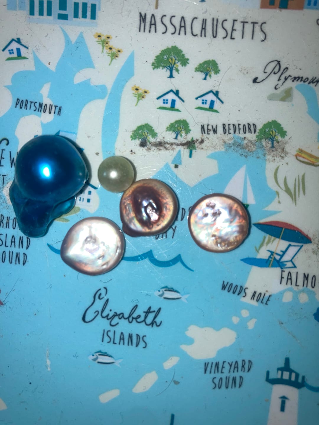 Customer photo review of Monster Oyster - Coin Shaped Pearls