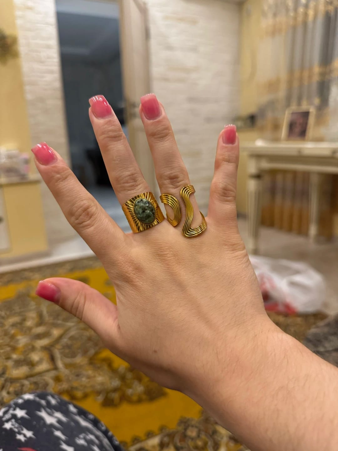 Customer photo review of Kendra Stainless Steel Ring