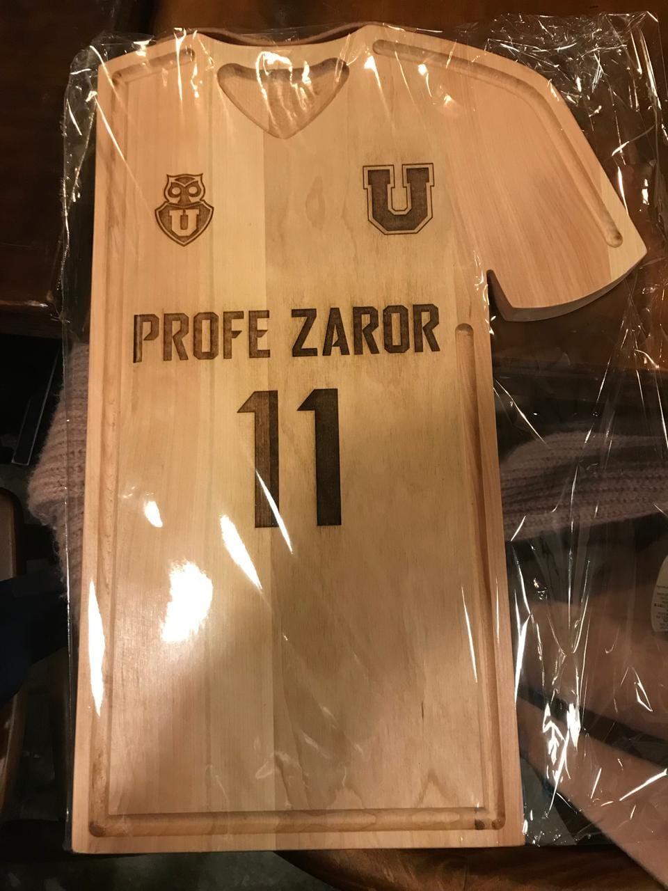 Customer photo review of Tabla Futbol Personalizada