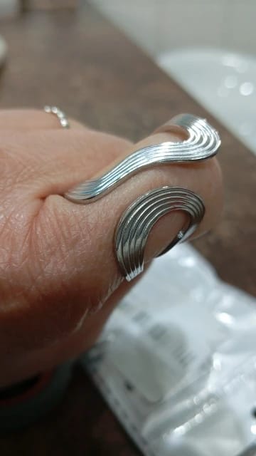 Customer photo review of Kendra Stainless Steel Ring