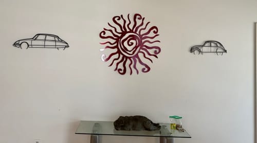 Customer photo review of DS 23 1974 Detailed Silhouette Metal Wall Art