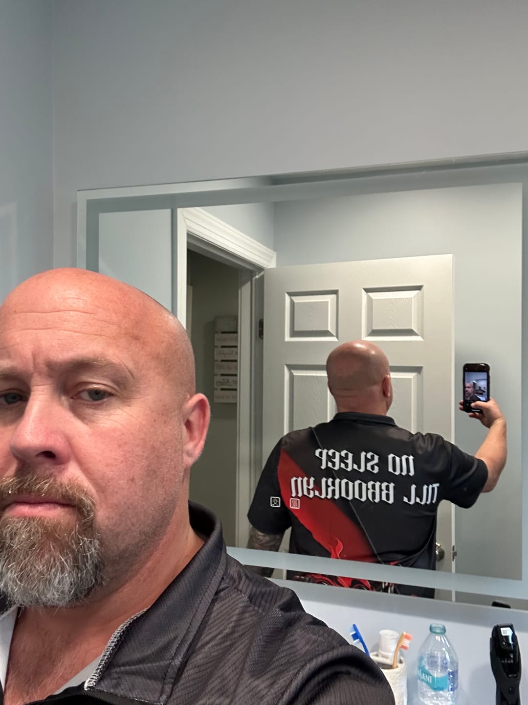 Customer photo review of Black And Red Custom Name Bowling Tournament Jerseys For Men And Women, Bowling Team Shirts IPHW6185
