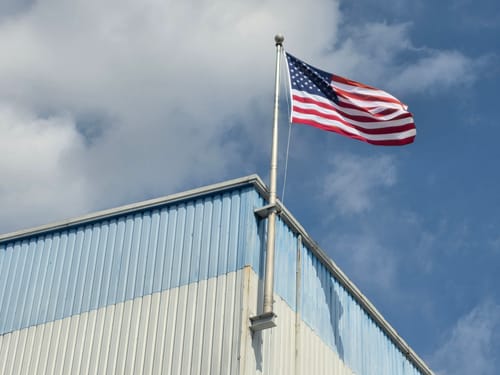 Customer photo review of Ultra Heavy Duty American Flag - 2-ply Polyester - Made In USA