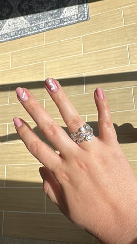 Customer photo review of ETERI TRIPLE RING White Gold Vermeil