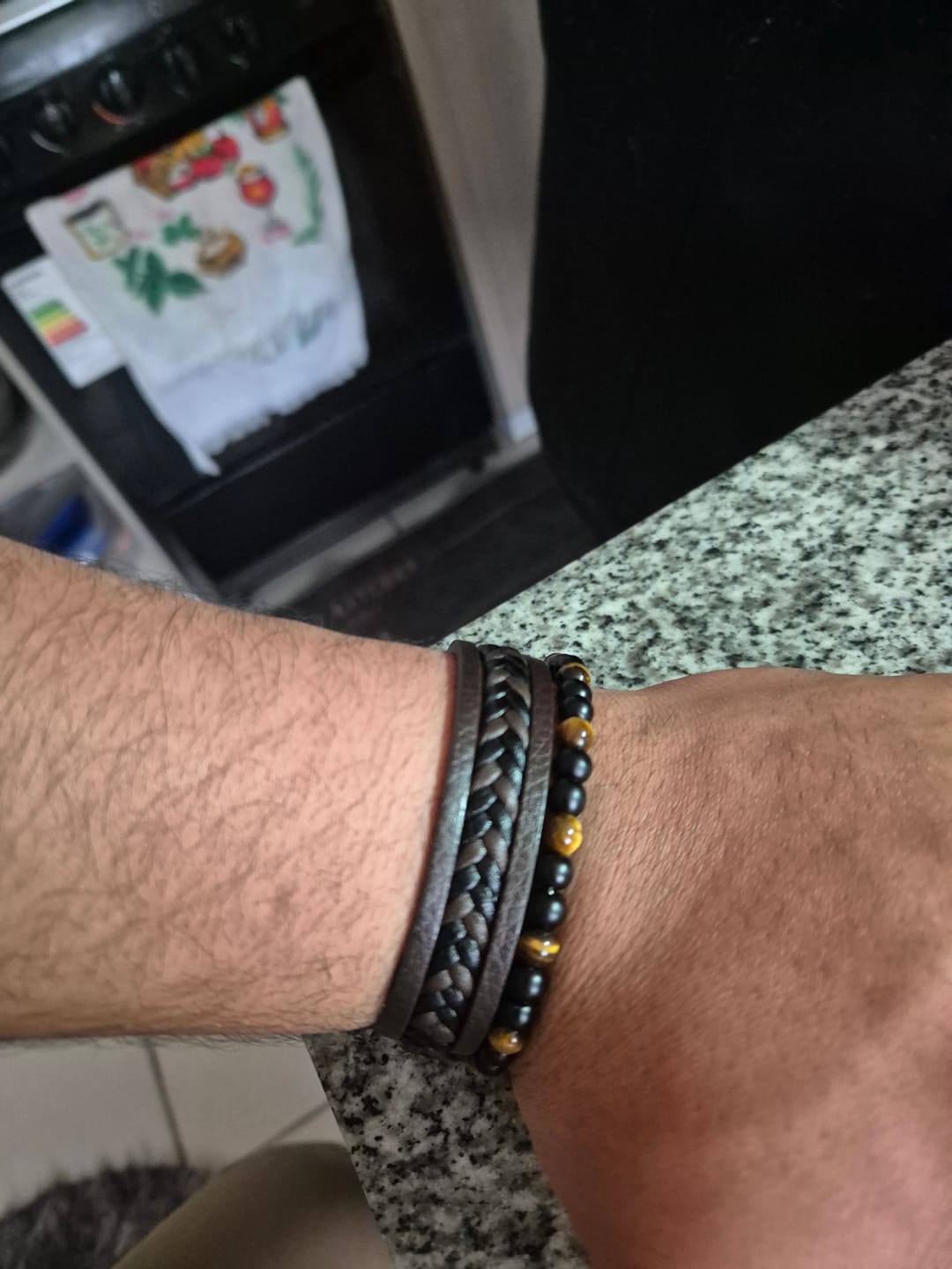 Customer photo review of Pulsera LeatherCraft Brown - Private Collection