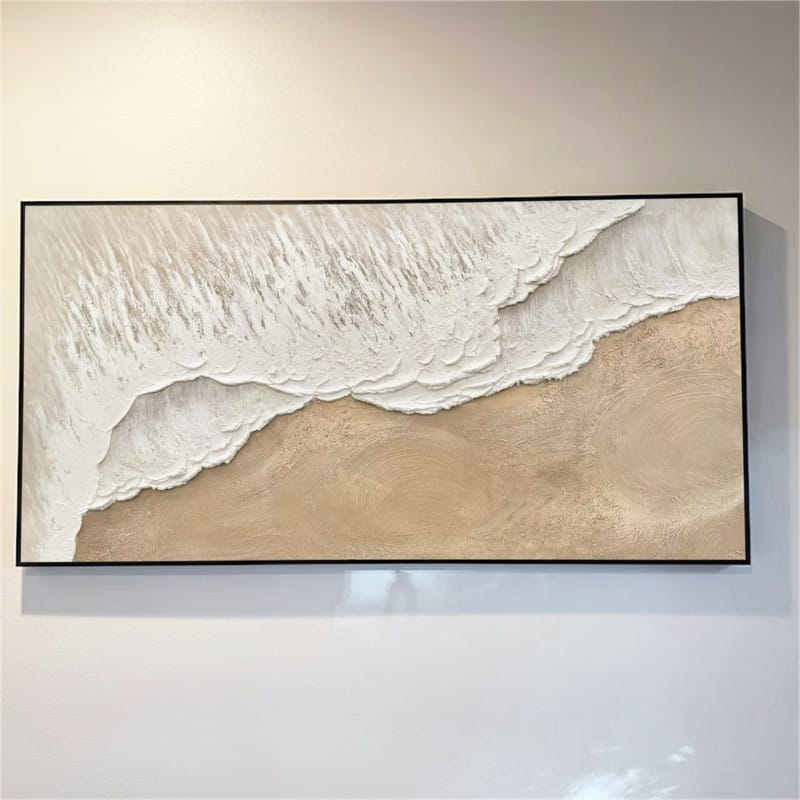 Customer photo review of Ocean And Sky Textured Painting Canvas #OS021