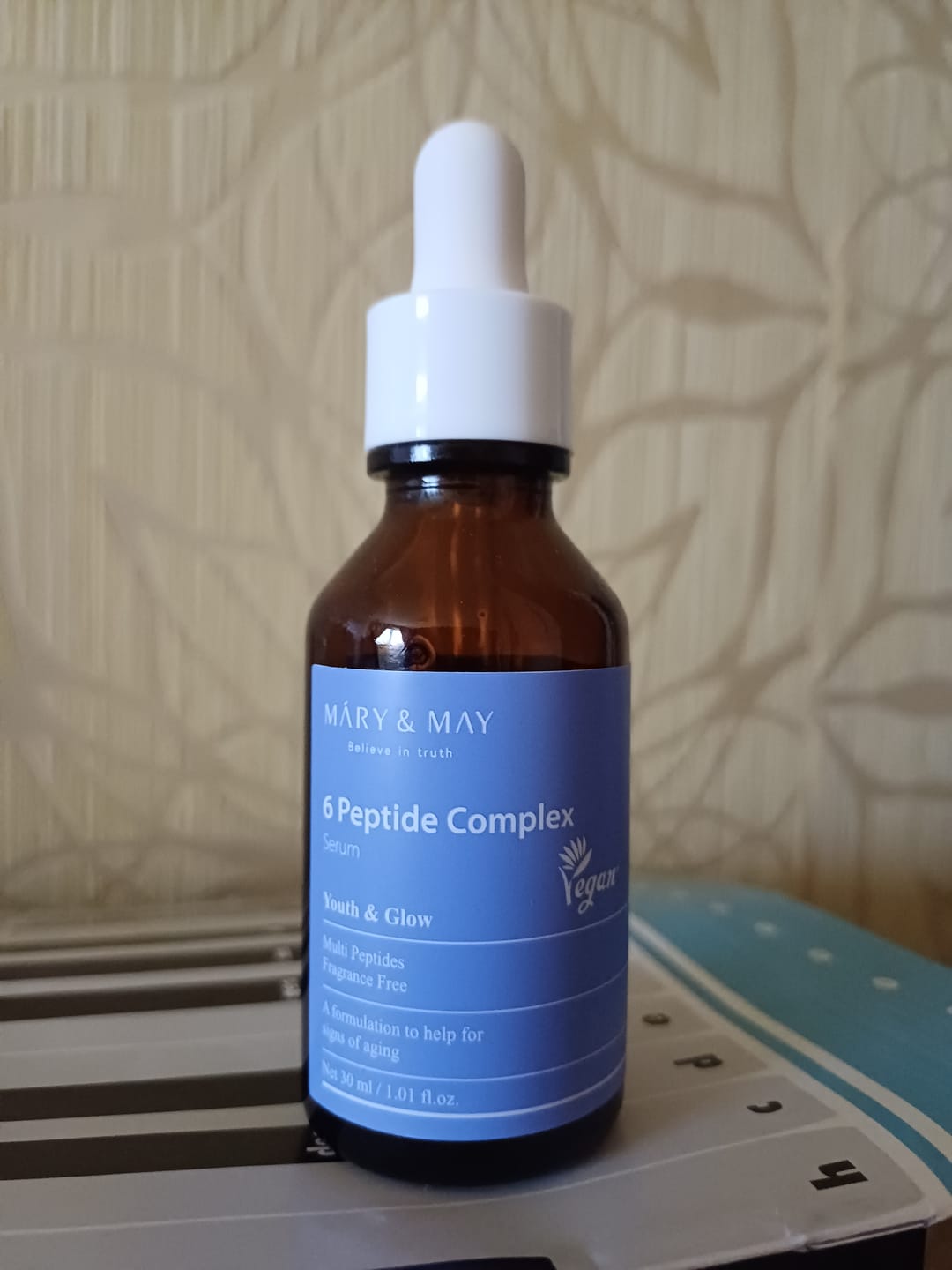 Customer photo review of Atjaunojoša ampula ar peptīdu kompleksu Mary&May 6 Peptide Complex Serum