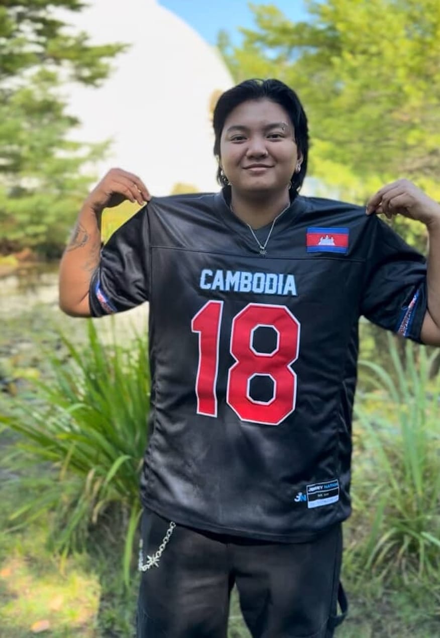 Customer photo review of Cambodia Heritage Custom Football Jersey