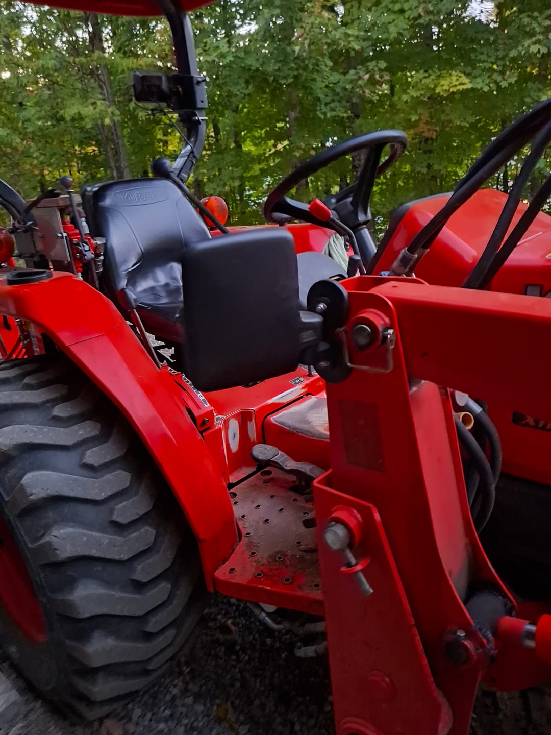 Customer photo review of 114Lbs Magnetic Side Mirrors for Tractors, Lawn Mover, UTV, ATV (1 pair)