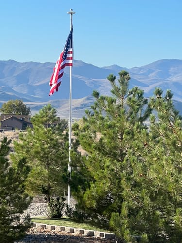 Customer photo review of Ultra Heavy Duty American Flag - 2-ply Polyester - Made In USA