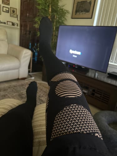 Customer photo review of Performance Eucalyptus Compression Socks