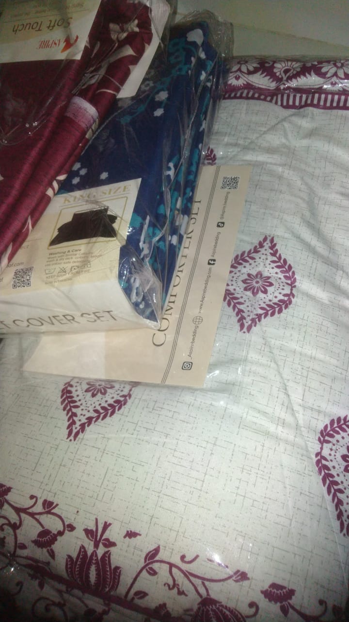 Customer photo review of MOCHA  DUVET COVERS  SET - 8 PCS (PREMIUM)