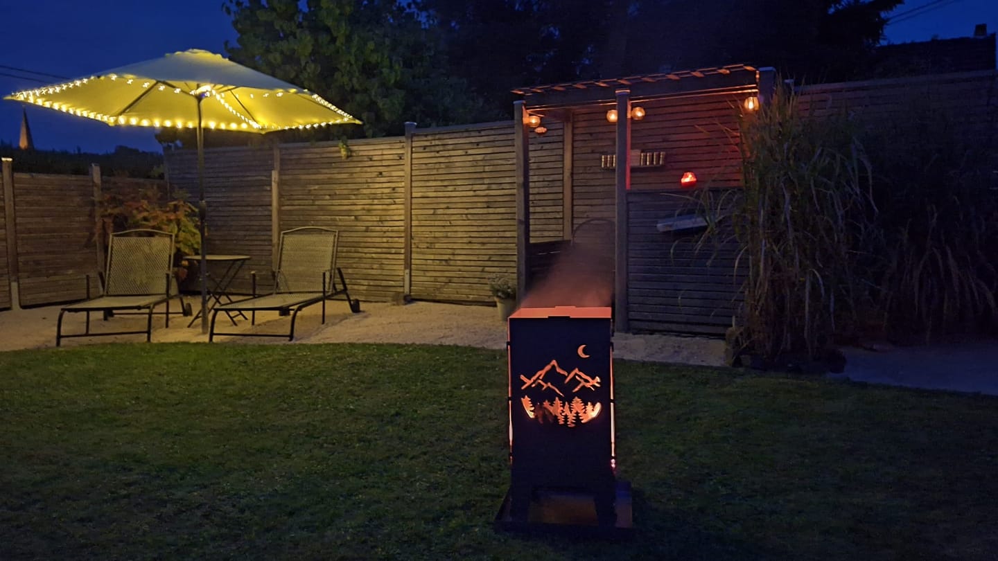 Customer photo review of Feuertonne Berge aus edlem Stahl