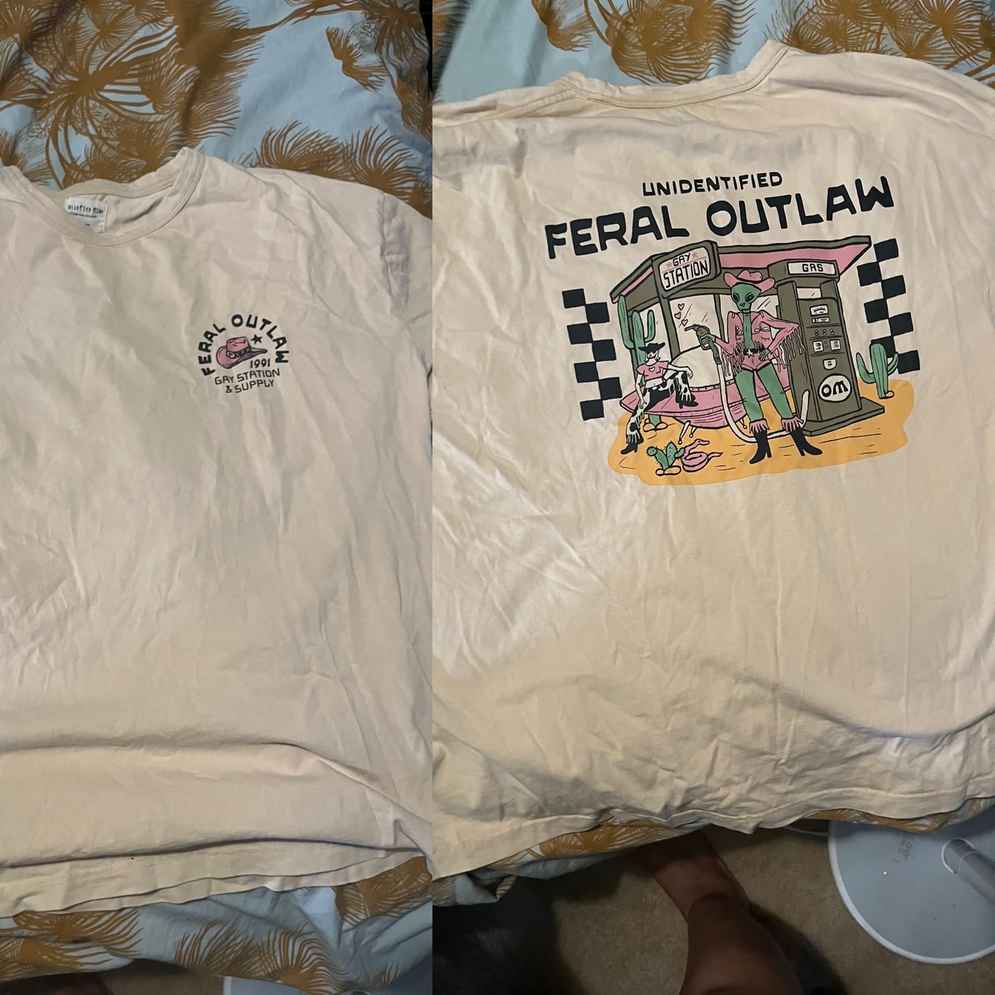 Customer photo review of Gay Station T-Shirt (UFO)