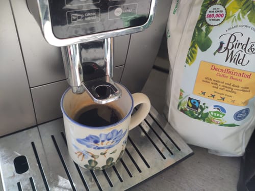 Customer photo review of Swiss Water Decaf Organic Beans & Ground Coffee - 1kg, 200g