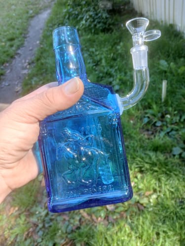 Customer photo review of DIY Bong Kit - Water Pipe Drilling Kit for Decanters, Vases & Bottles