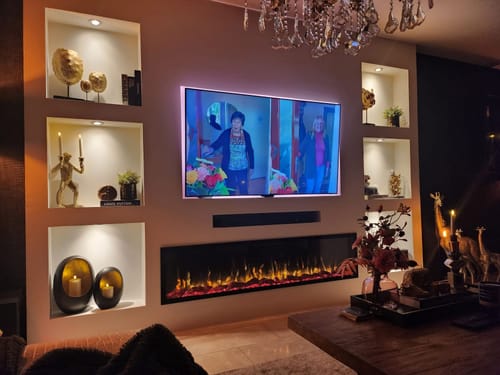 Paula K. review of EVIQ Elektrische sfeerhaard Deluxe 72″ inch – 182 cm image 1 out of 1