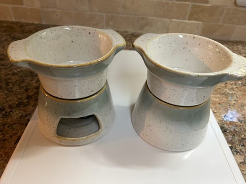 Customer photo review of Belleek Living Tivoli Fondue Set