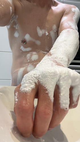 Customer photo review of Haarentfernungsschaum