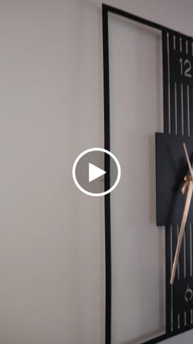 Customer video review of Modern Rectangle Wall Clock