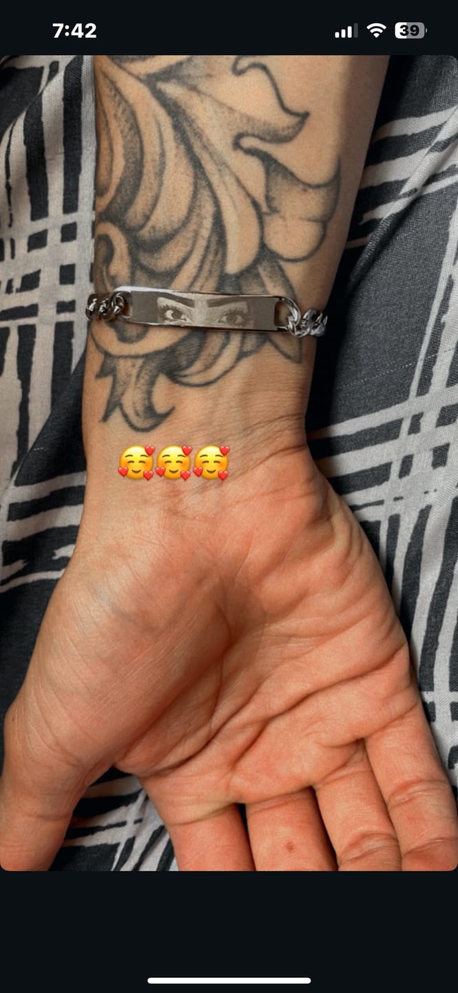 Customer photo review of Pulsera Eslabones Personalizada