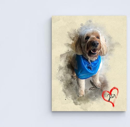 Customer photo review of Personalized photo Painting