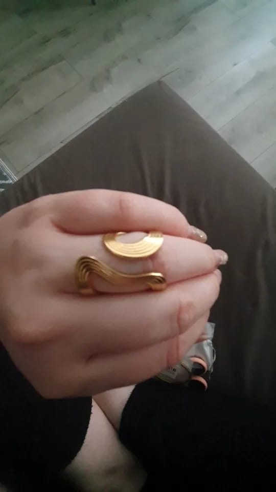 Customer photo review of Kendra Stainless Steel Ring