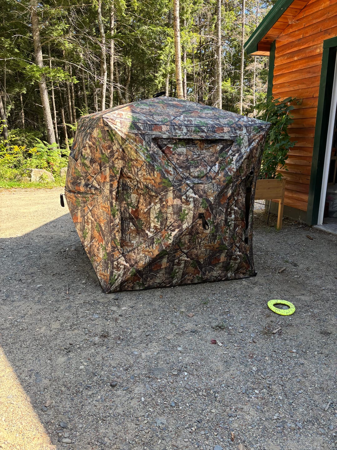 Customer photo review of Tidewe VisST Pop-Up Ground Blinds with See-Through (Silent Magnetic Door)