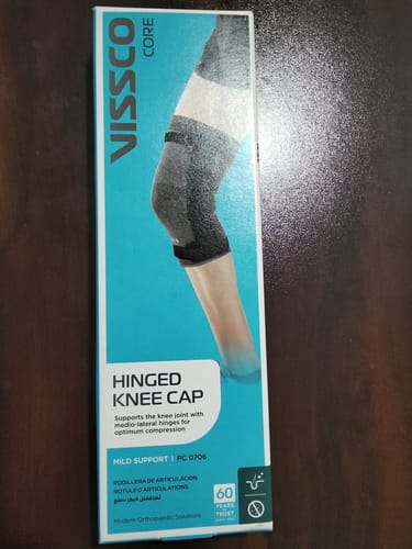 Customer photo review of Hinged Knee Cap | Supports the Knee joint with mediolateral hinges | Color - Grey (Single Piece)