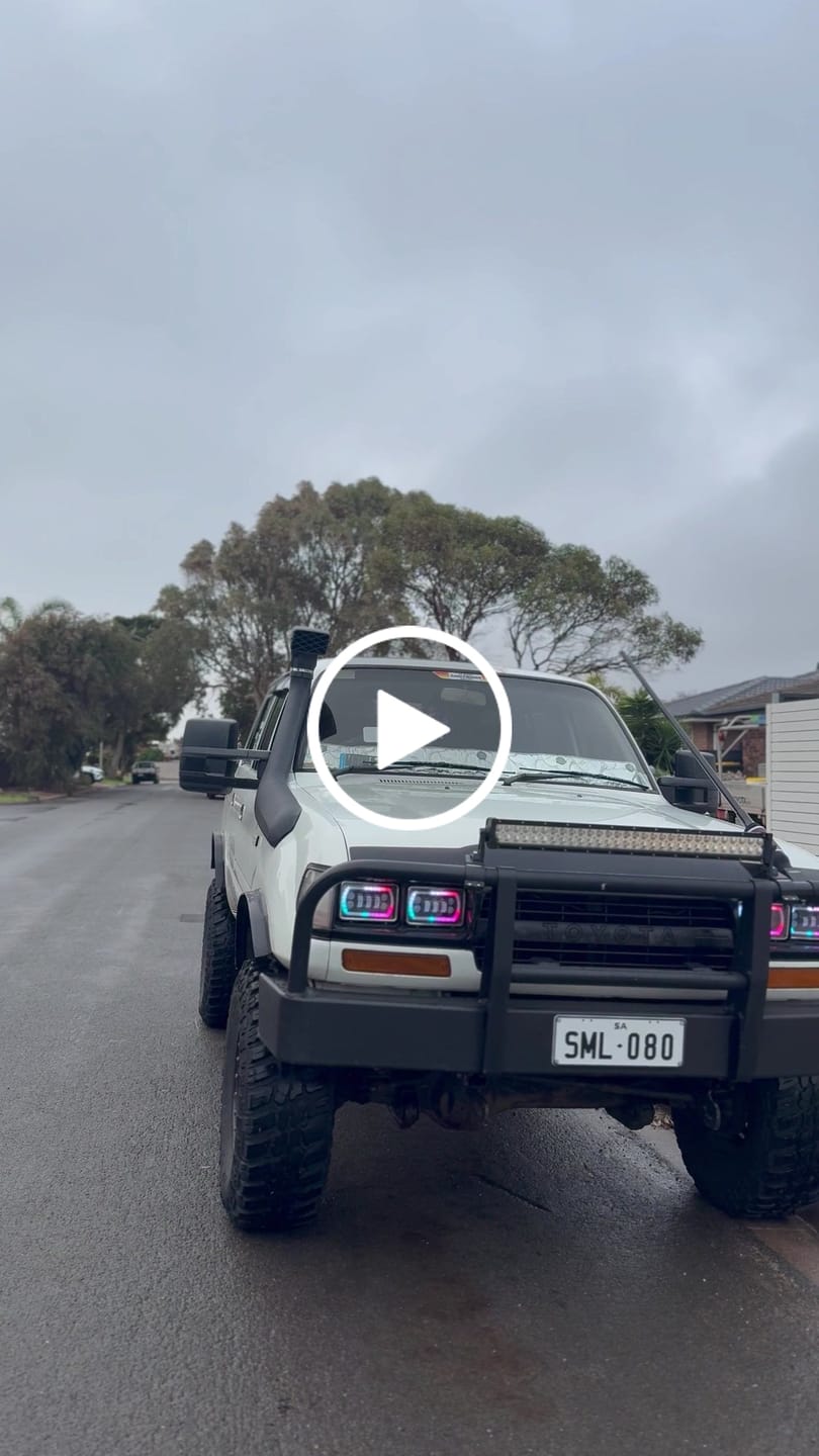 Customer video review of 4X6" LED Colour Chasing Headlights