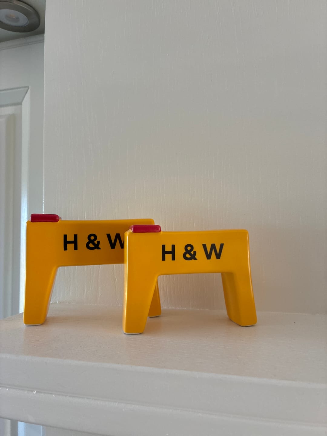 Customer photo review of H&W Cranes Salt & Pepper Shakers | Born & Bred