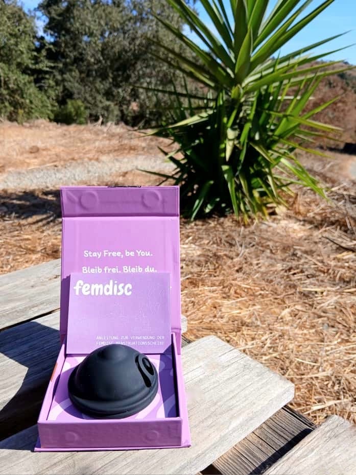 Customer photo review of femdisc Menstruationsscheibe mit Lasche