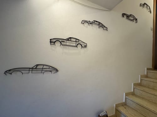 Customer photo review of Aston Vantage V8 1984 Detailed Silhouette Metal Wall Art