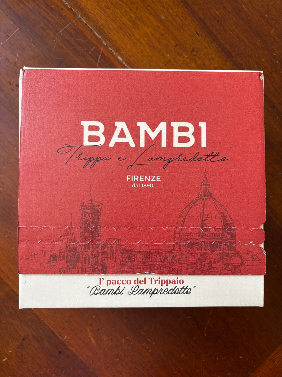 Customer photo review of Box l'Pacco del Trippaio: Lampredotto Bambi