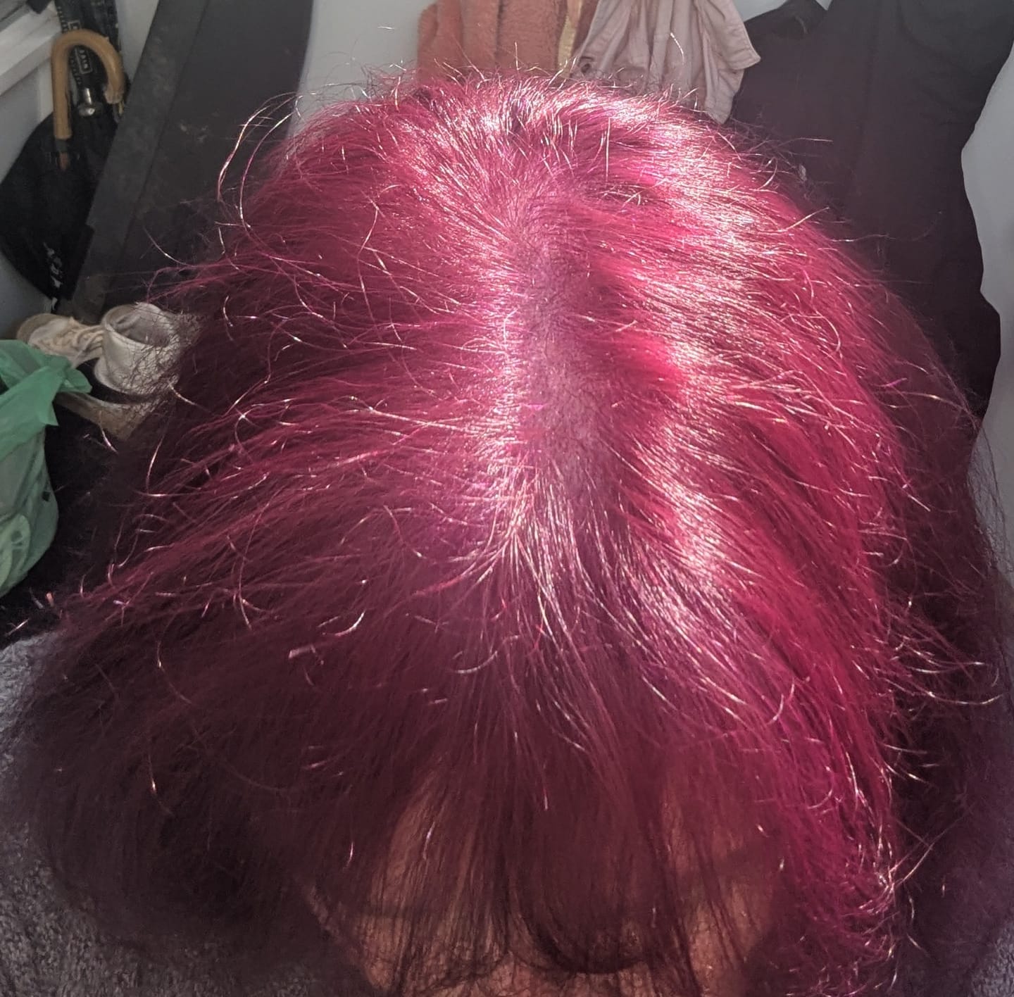 Customer photo review of Instant Dye Shampoo