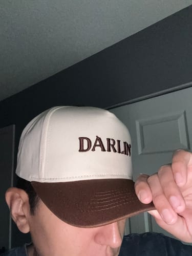 Customer photo review of Darlin Snapback (Creme/Autumn)