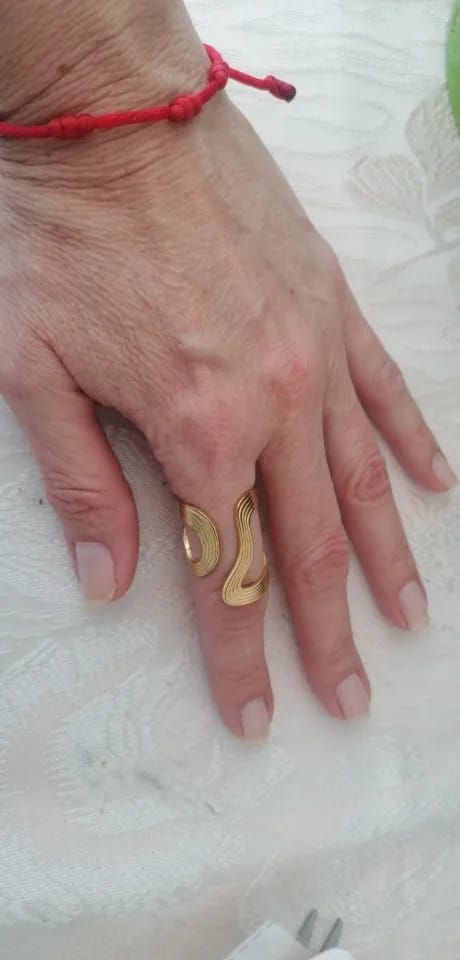 Customer photo review of Kendra Stainless Steel Ring