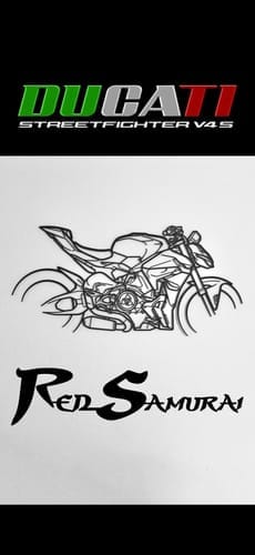 Customer photo review of Your Custom Bike Silhouette Metal Wall Art Service
