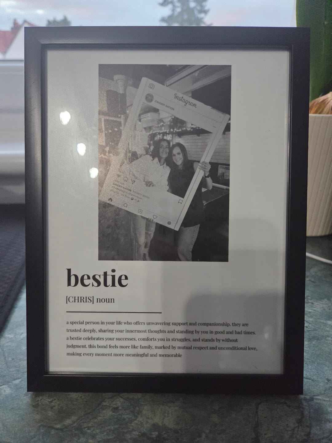 Customer photo review of Personalised Friendship Definition Photo Print