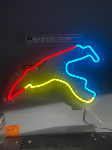 Customer photo review of Circuit De Spa-Francorchamps Neon Race Track