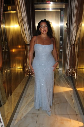 Customer photo review of Sequin Maxi Dress