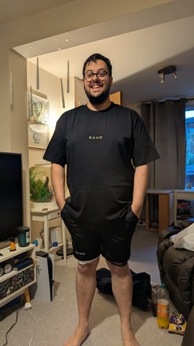 Customer photo review of Micah 7:8 Armor of Light Oversized T-Shirt